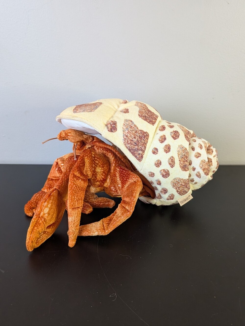 Folkmanis Hermit Crab, Realistic Plush Hand Puppet Toy